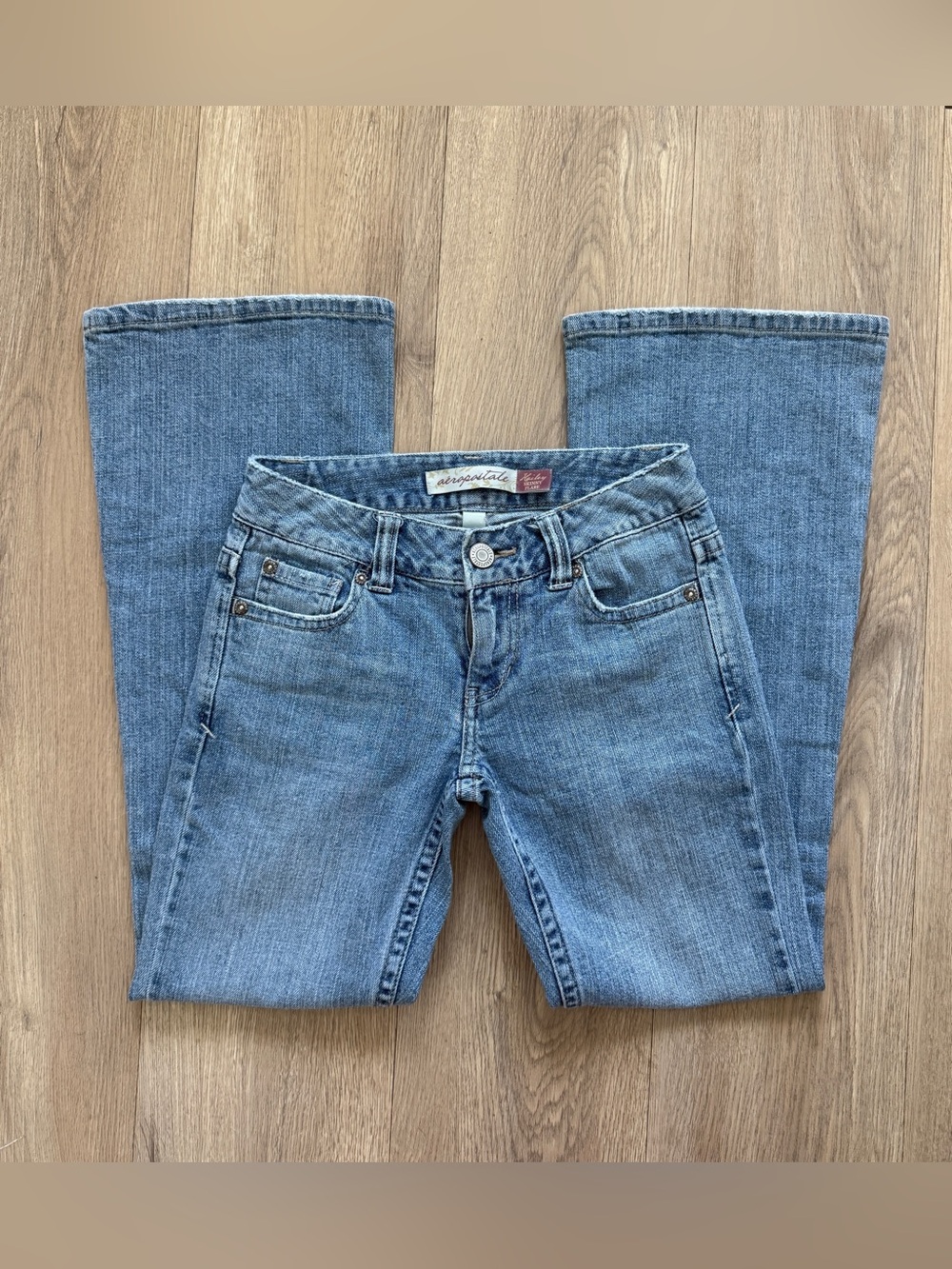 Vintage Aeropostale Hailey Skinny Flare Denim Jeans Size 00